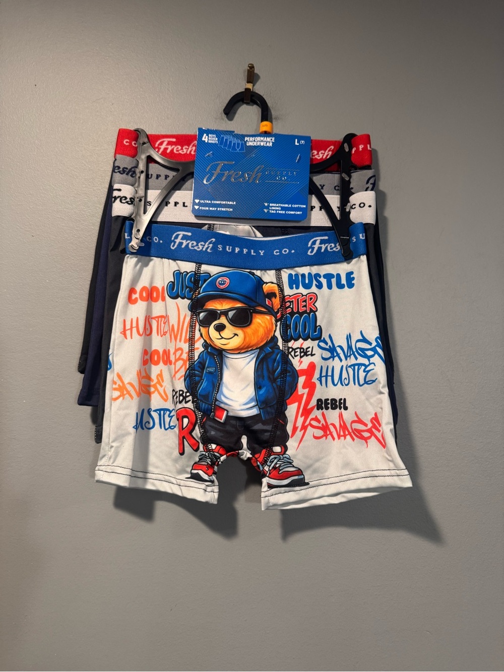 *fresh Blue Performance Underwear Pack